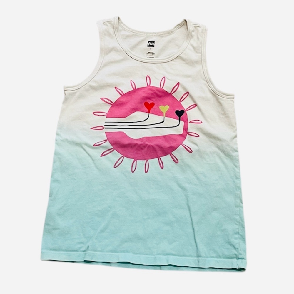 Tea Collection 7 Graphic Tank Top Guitar Dip Dye